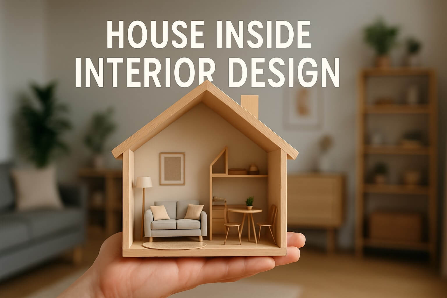 Miniature living room model highlighting concepts in interior design guide 2025