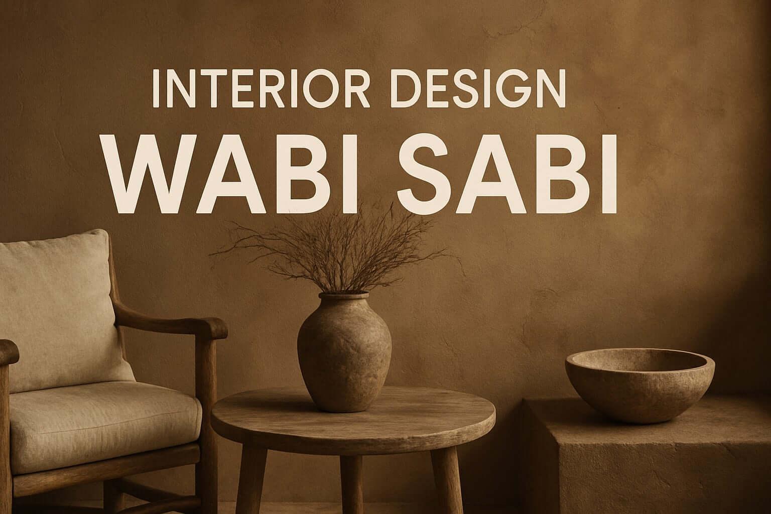 Wabi Sabi Design Guide: Minimalist interior with natural materials and neutral tones.