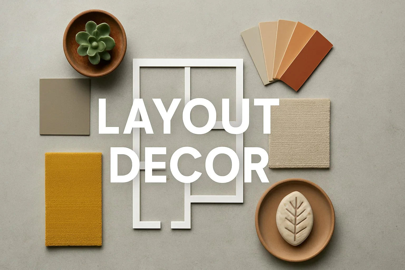 2025 home decor trends layout featuring earthy tones and textures
