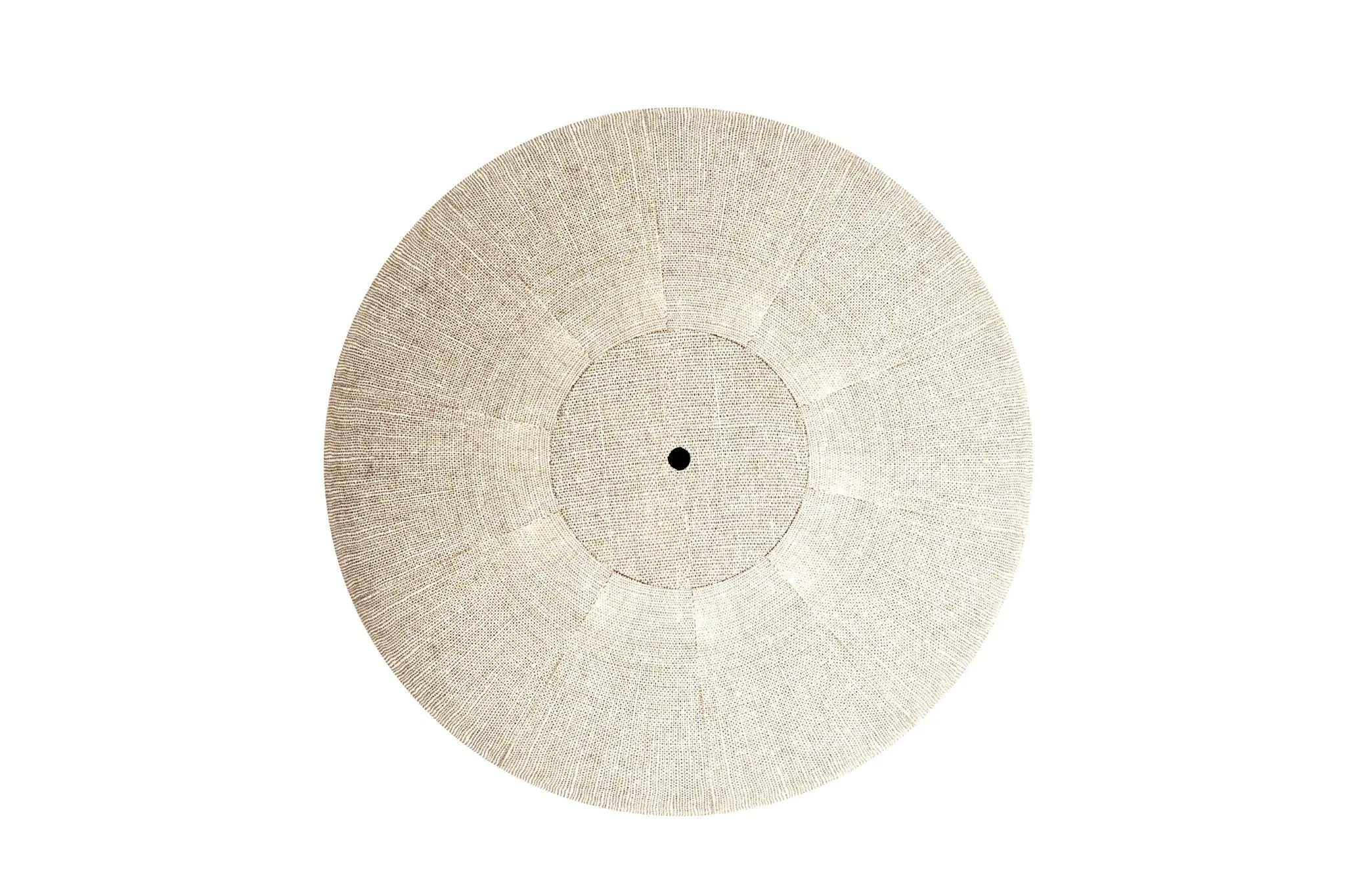 Chouette Table Lamp - 3D CAD with cream-hued organic-shaped shade.