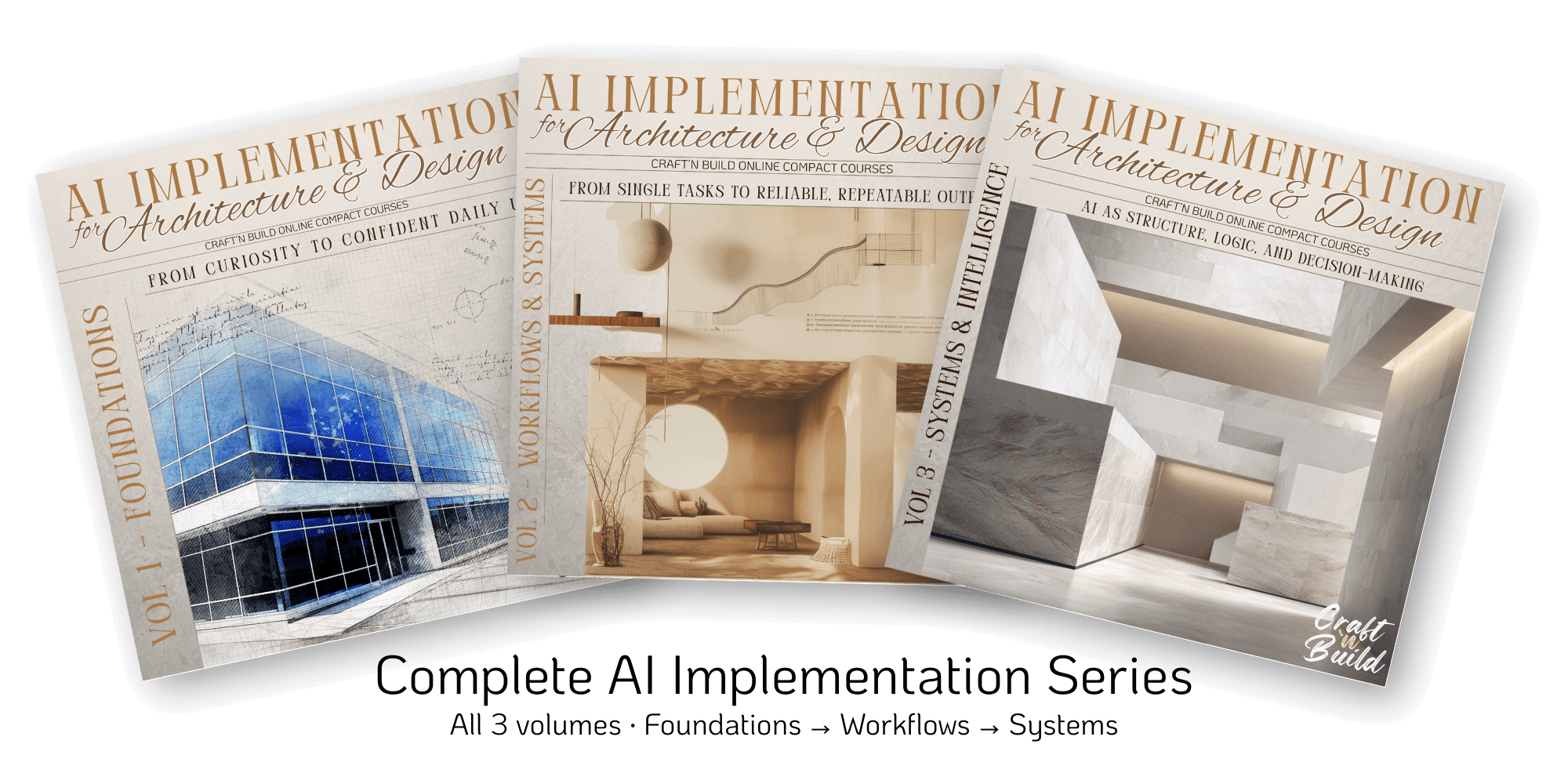 Complete AI Implementation Trilogy Vol. 1+2+3 - Craft'n Build