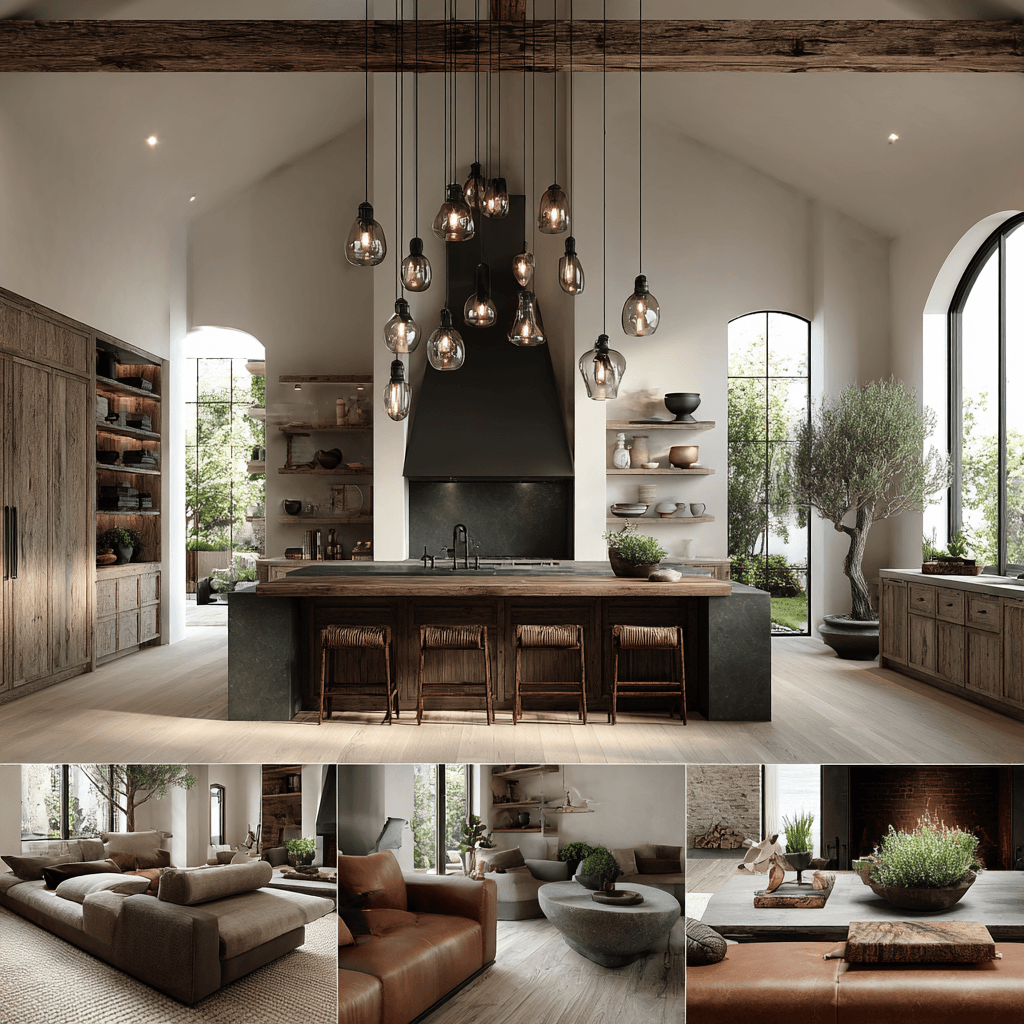 The Mood Board design course collage showcasing curated interior design elements and color palettes