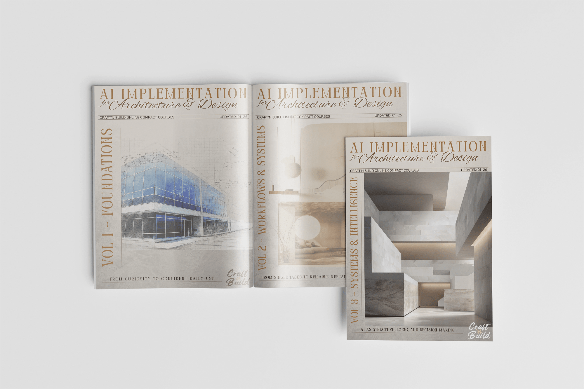 Complete AI Implementation Trilogy Vol. 1+2+3 - Craft'n Build