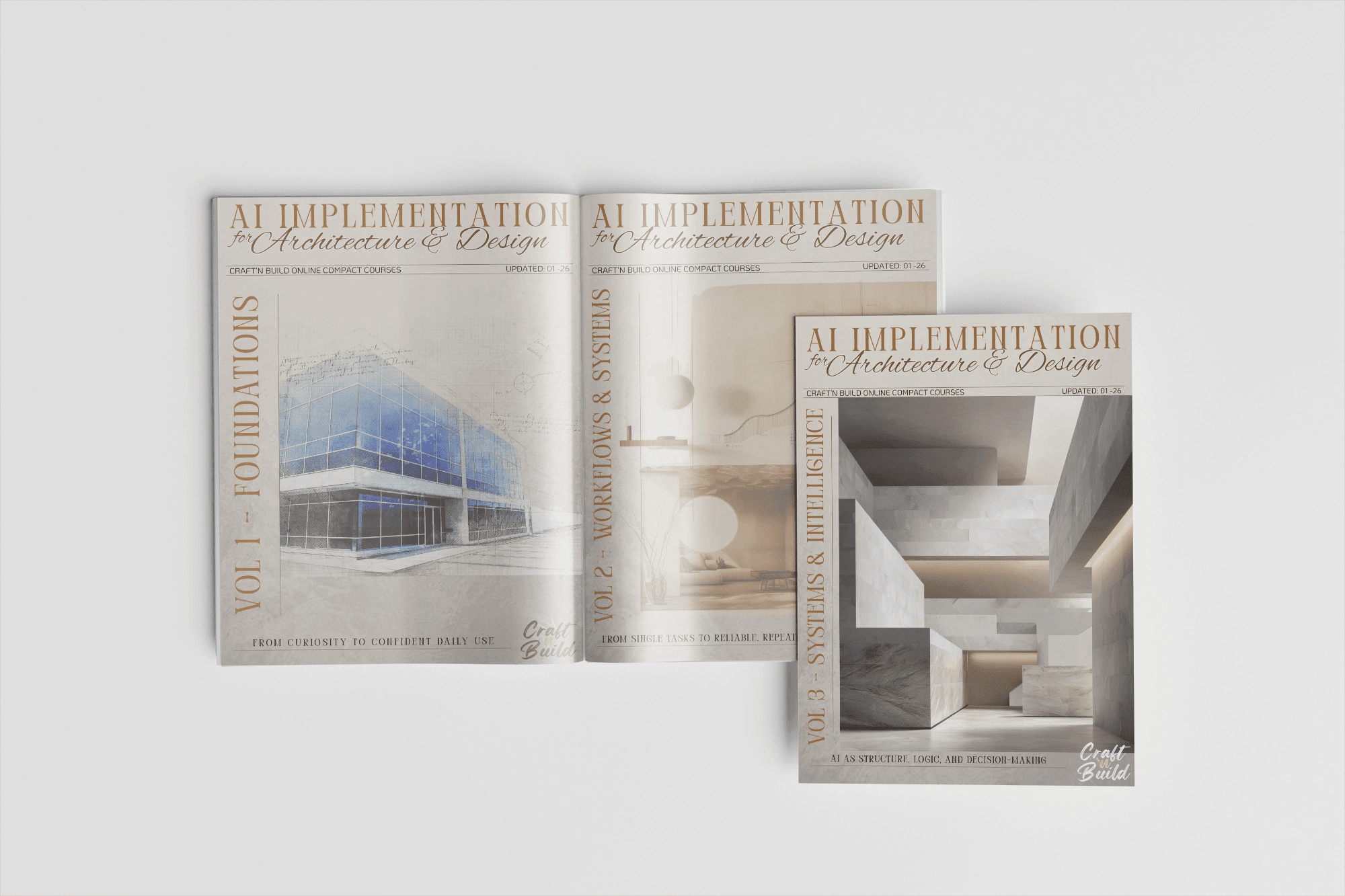 Complete AI Implementation Trilogy Vol. 1+2+3 - Craft'n Build