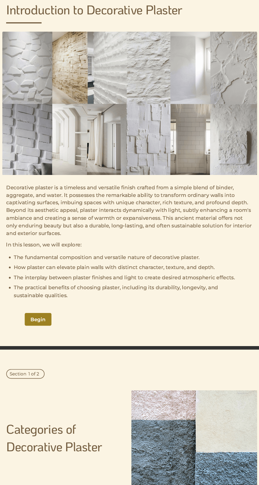 Decorative Plaster Master Course - Craft'n Build