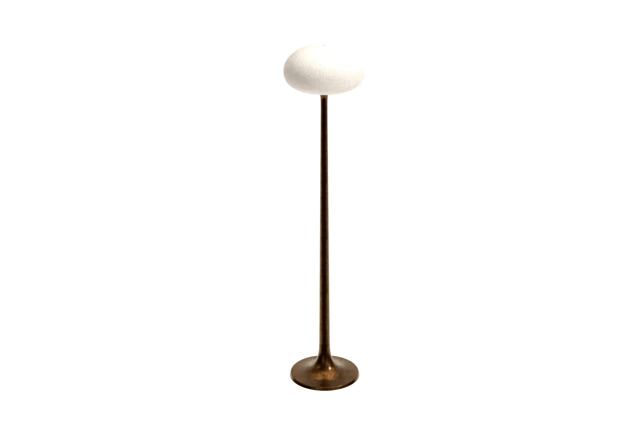 Chouette Floor Lamp 3D CAD design with bronze stem and cream shade