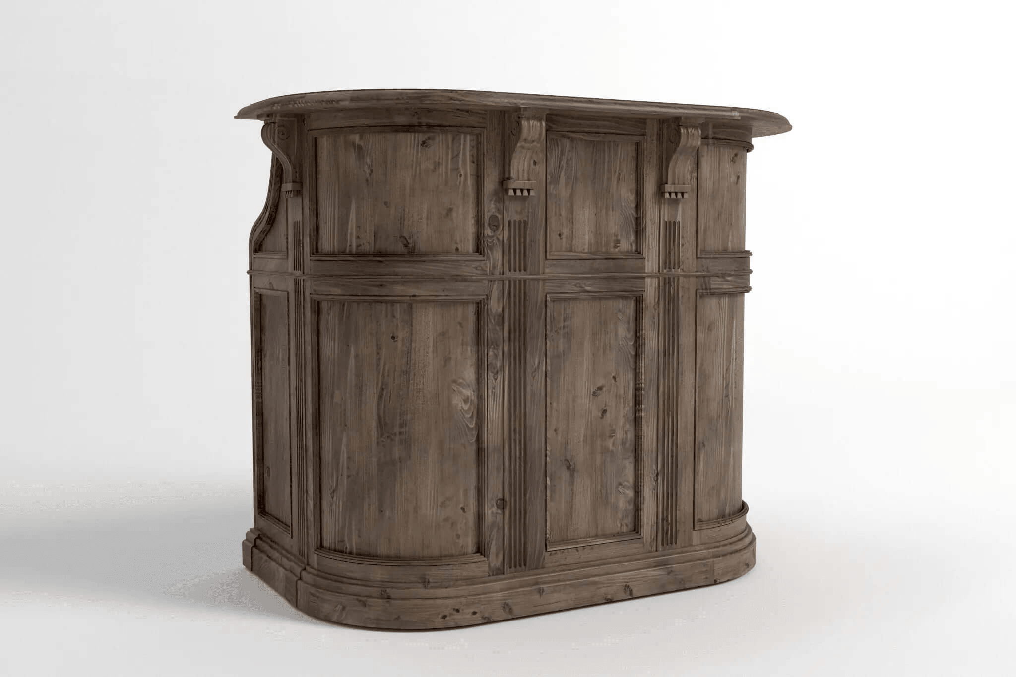 Elegant design lectern with shelves and microphone stand for speakers