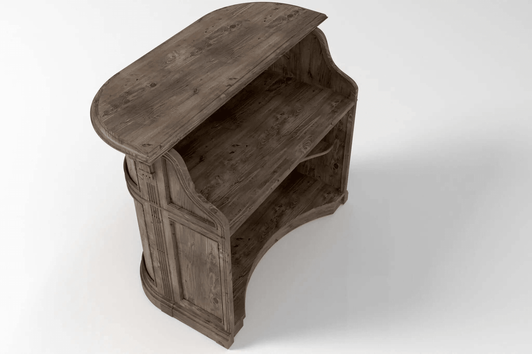 Elegant lectern with sleek design and organizational features for speakers