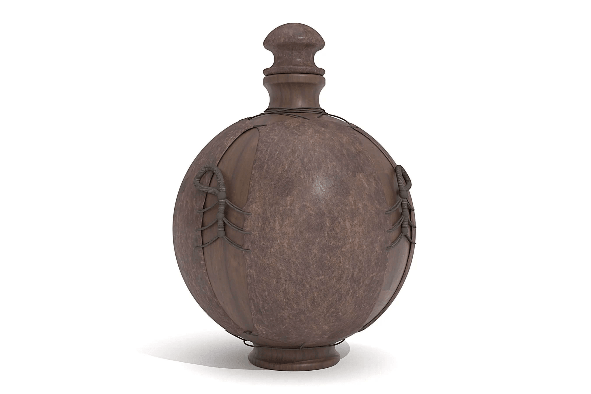 3D CAD model of Tigris Tribal Vita decorative vase with tribal-inspired modern design