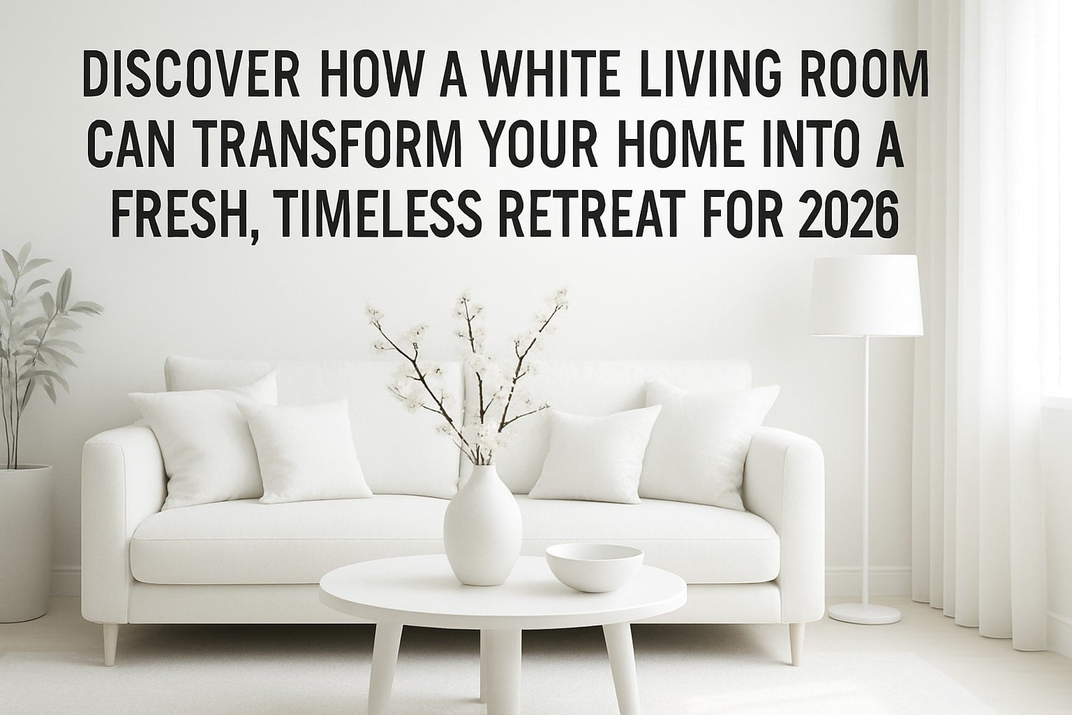 9 Brilliant White Living Room Decor Ideas for a Fresh 2026 Look - Craft'n Build