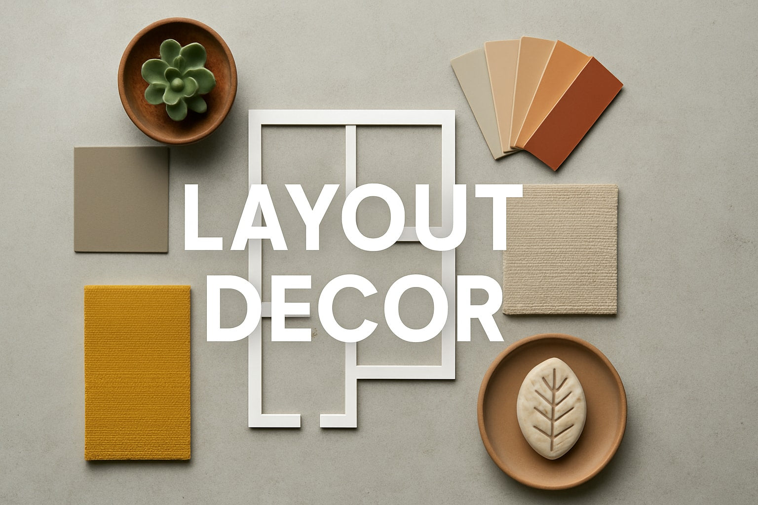 2025 home decor trends layout featuring earthy tones and textures