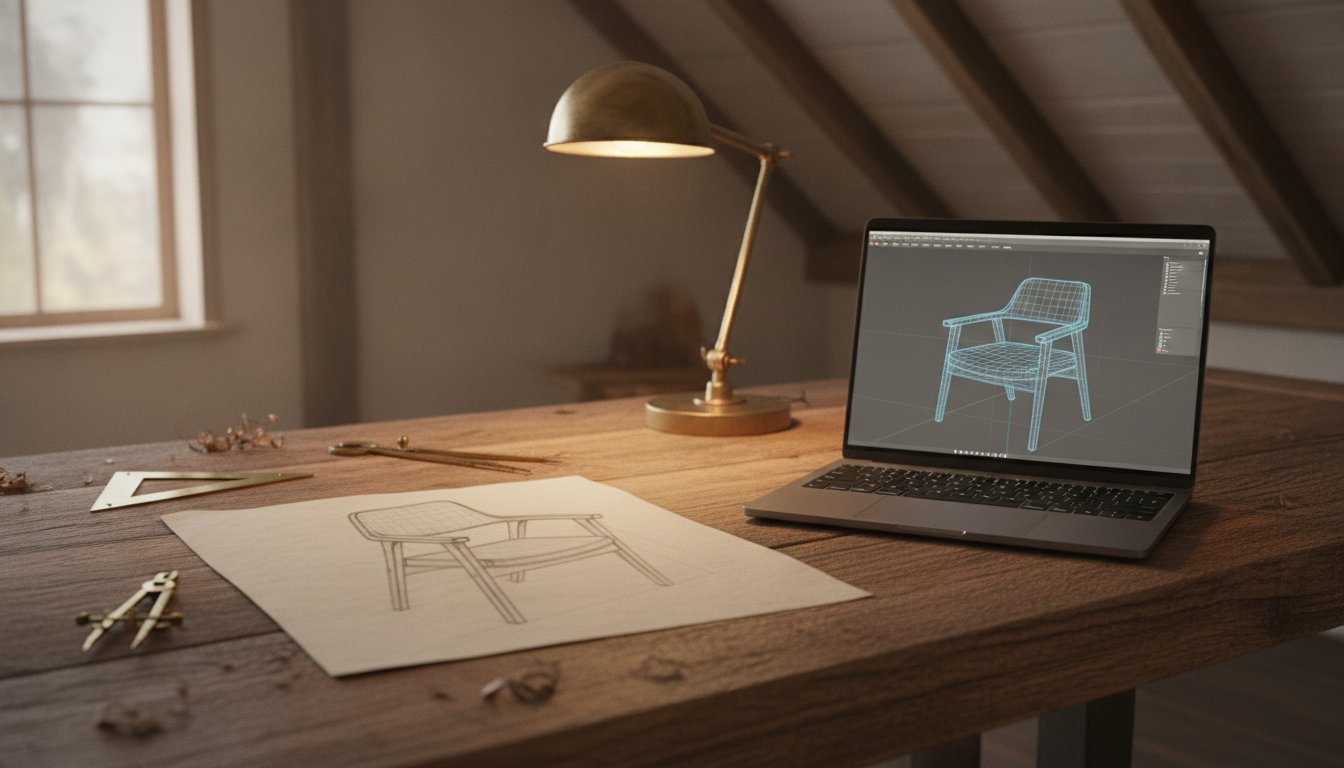 Furniture Design from Sketch to CAD: A Professional Methodology