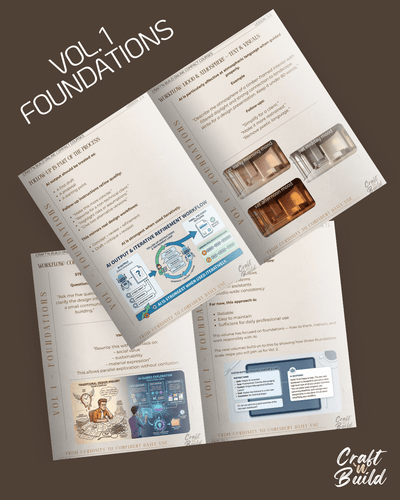 AI Vol. 1 Foundations for Architects & Designers - Craft'n Build