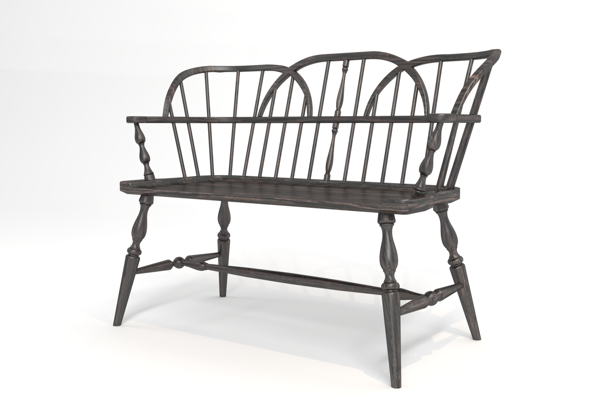 Hoop Back Bench - 3D CAD