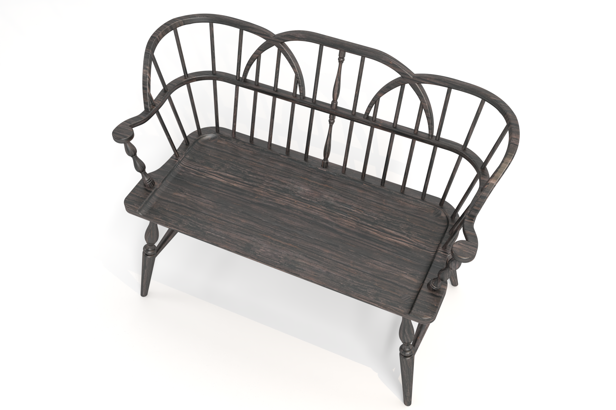 Hoop Back Bench - 3D CAD