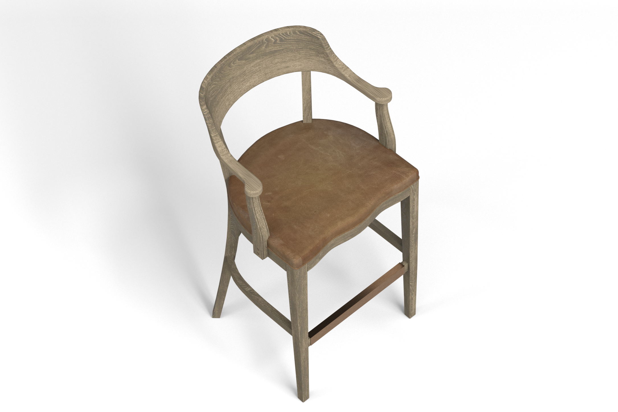 Dalton Bar Stool - 3D CAD