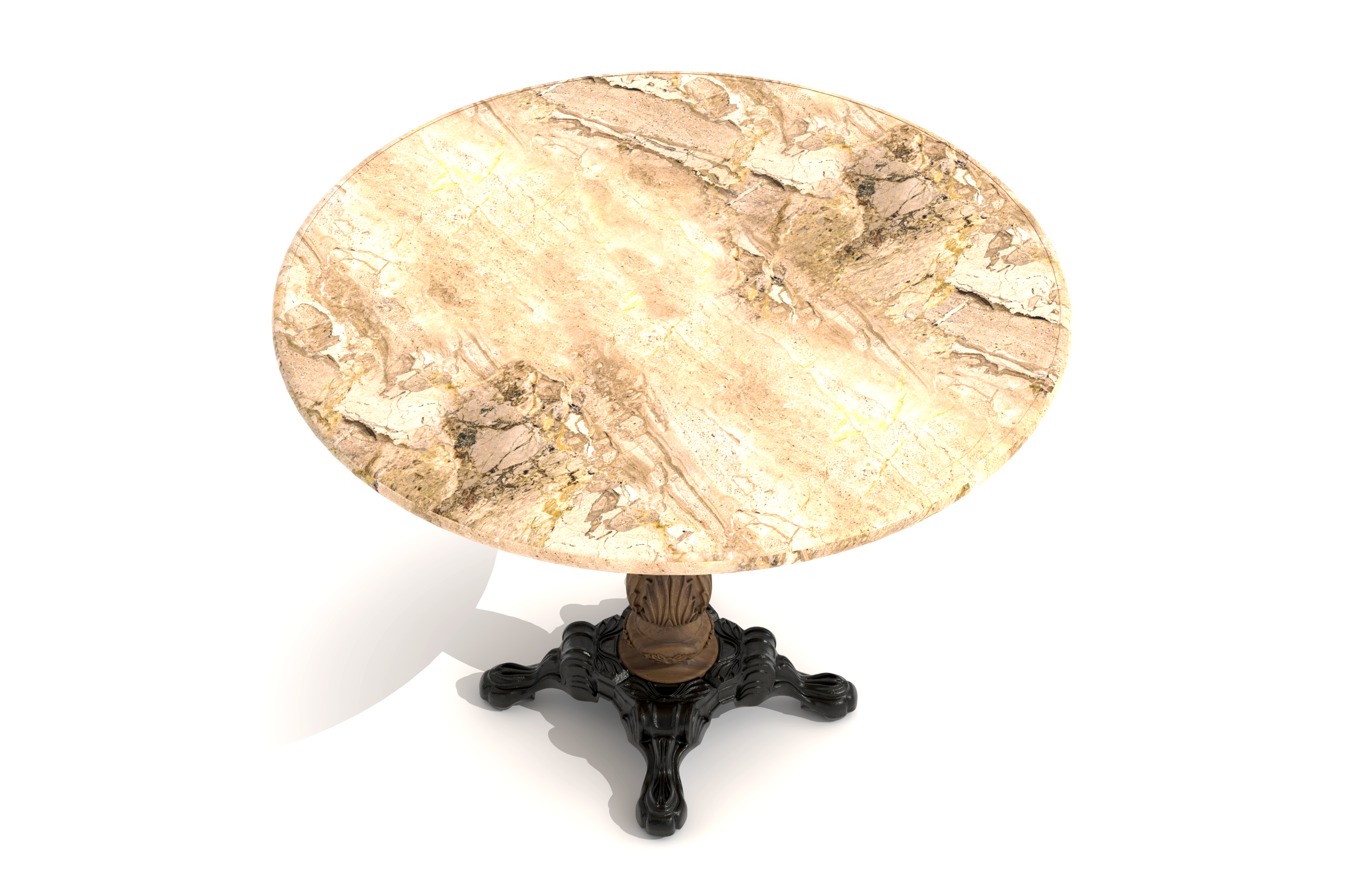 Naples Cafe Table - 3D CAD