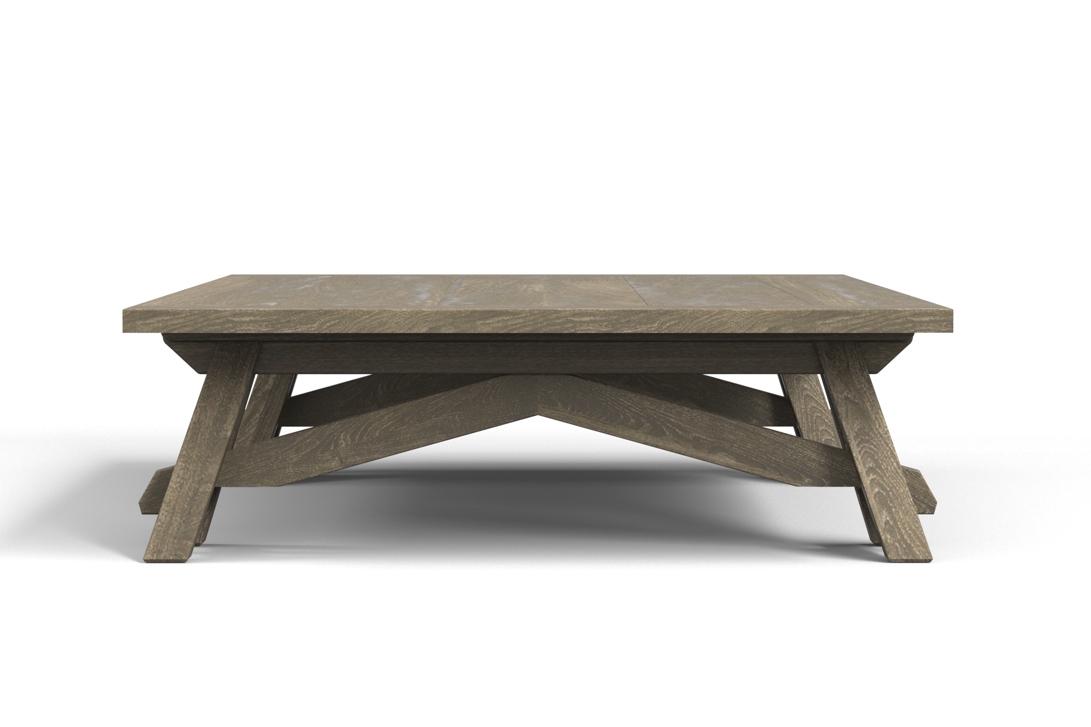 Sawhorse Coffee Table - 3D CAD