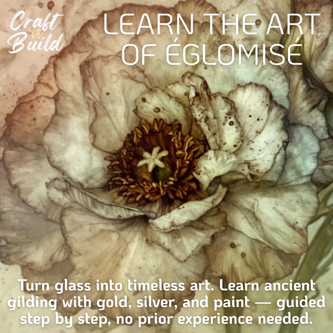 The art of eglomise, learn how to create reversed layered art on glass. LearnWorlds