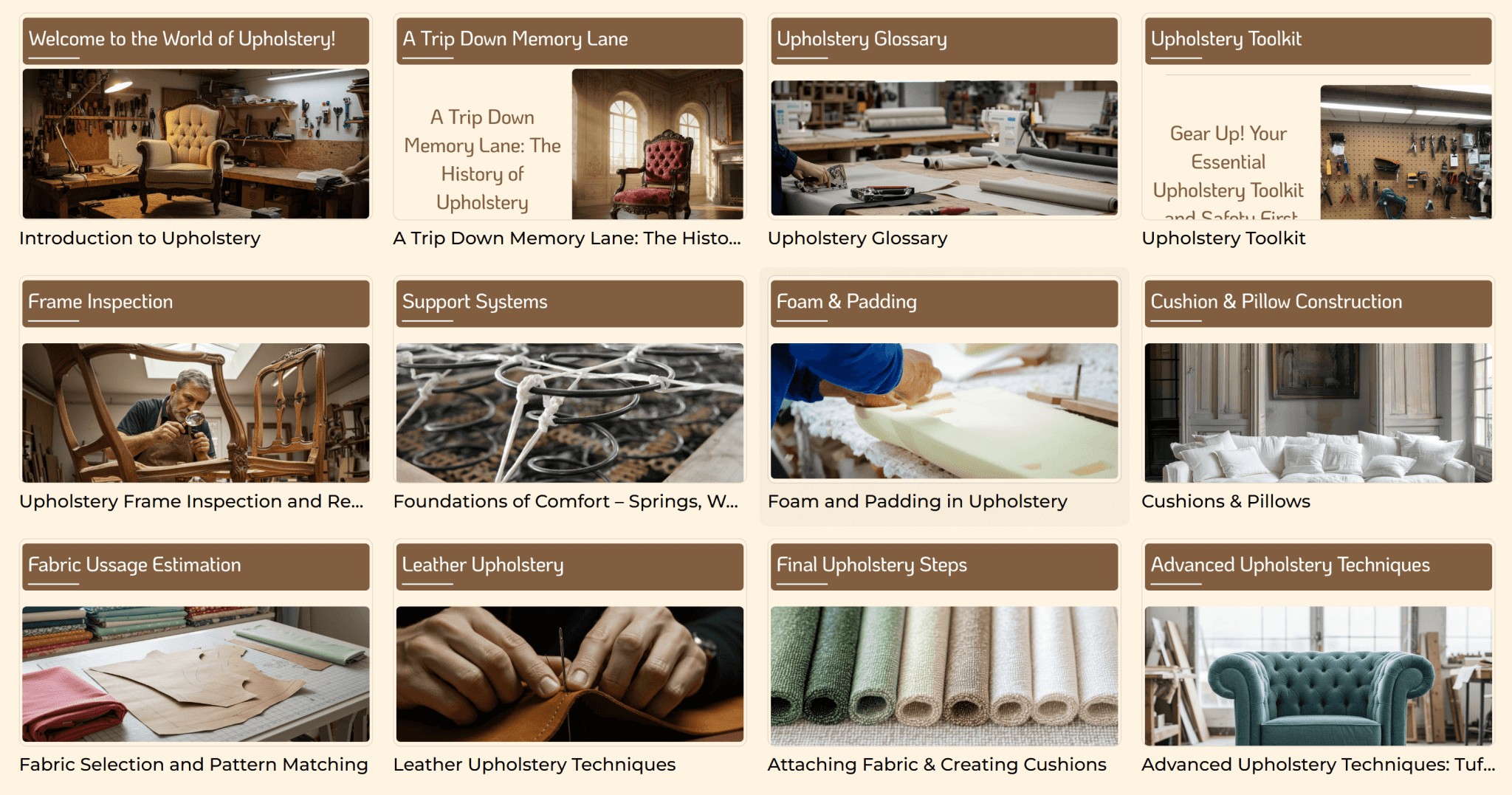 Mastering Furniture Upholstering: The full journey - Craft'n Build