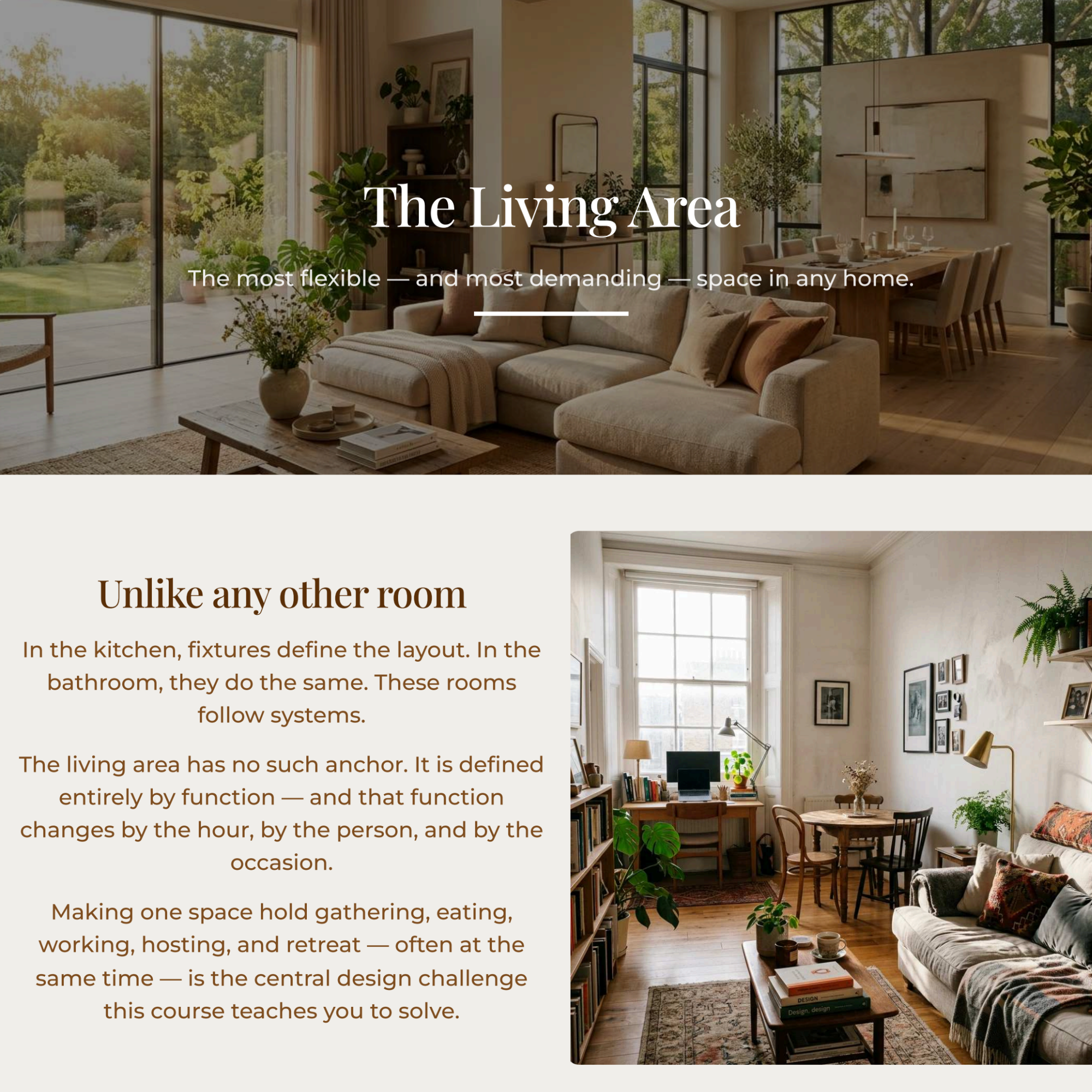 The Living Area- The Design Key Series.