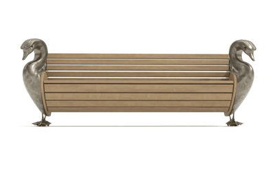 Svan Teak Garden Bench - 3D CAD - Craft'n Build